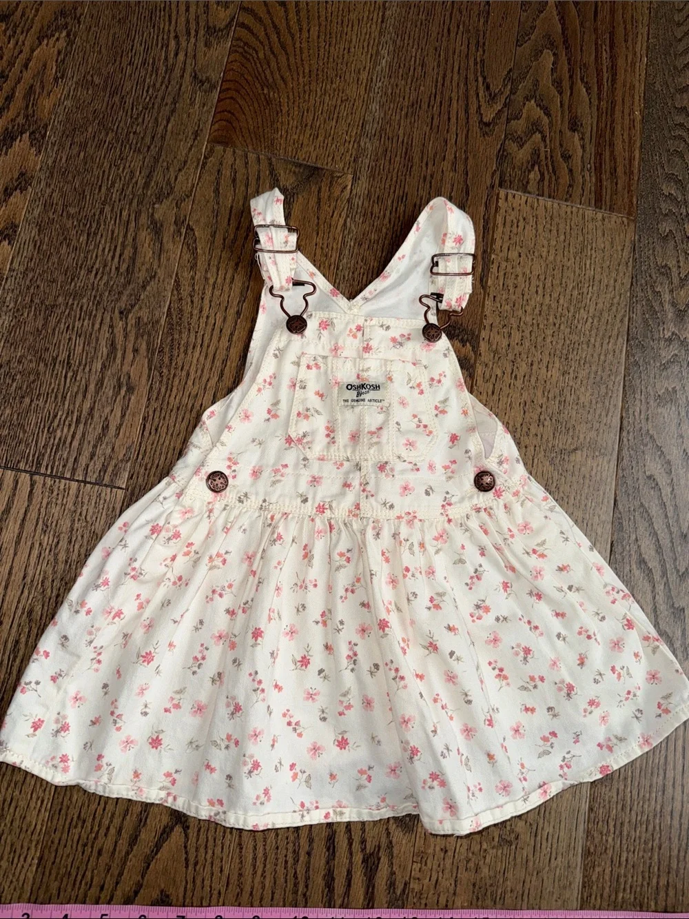 OshKosh B'gosh Cream Dress with Pink Floral Print
